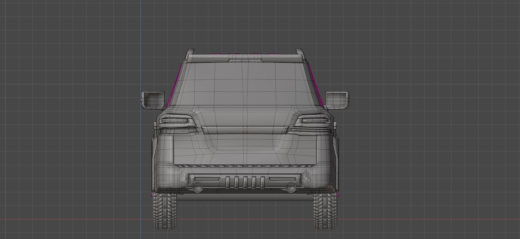 Generic SUV  Low-poly 3D model_18