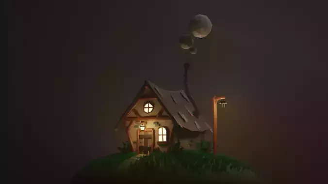 Crooked LowPoly House