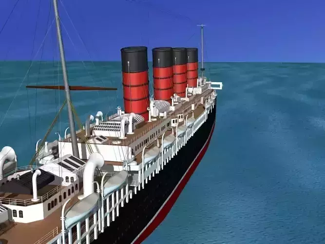 RMS Lusitania  3D model