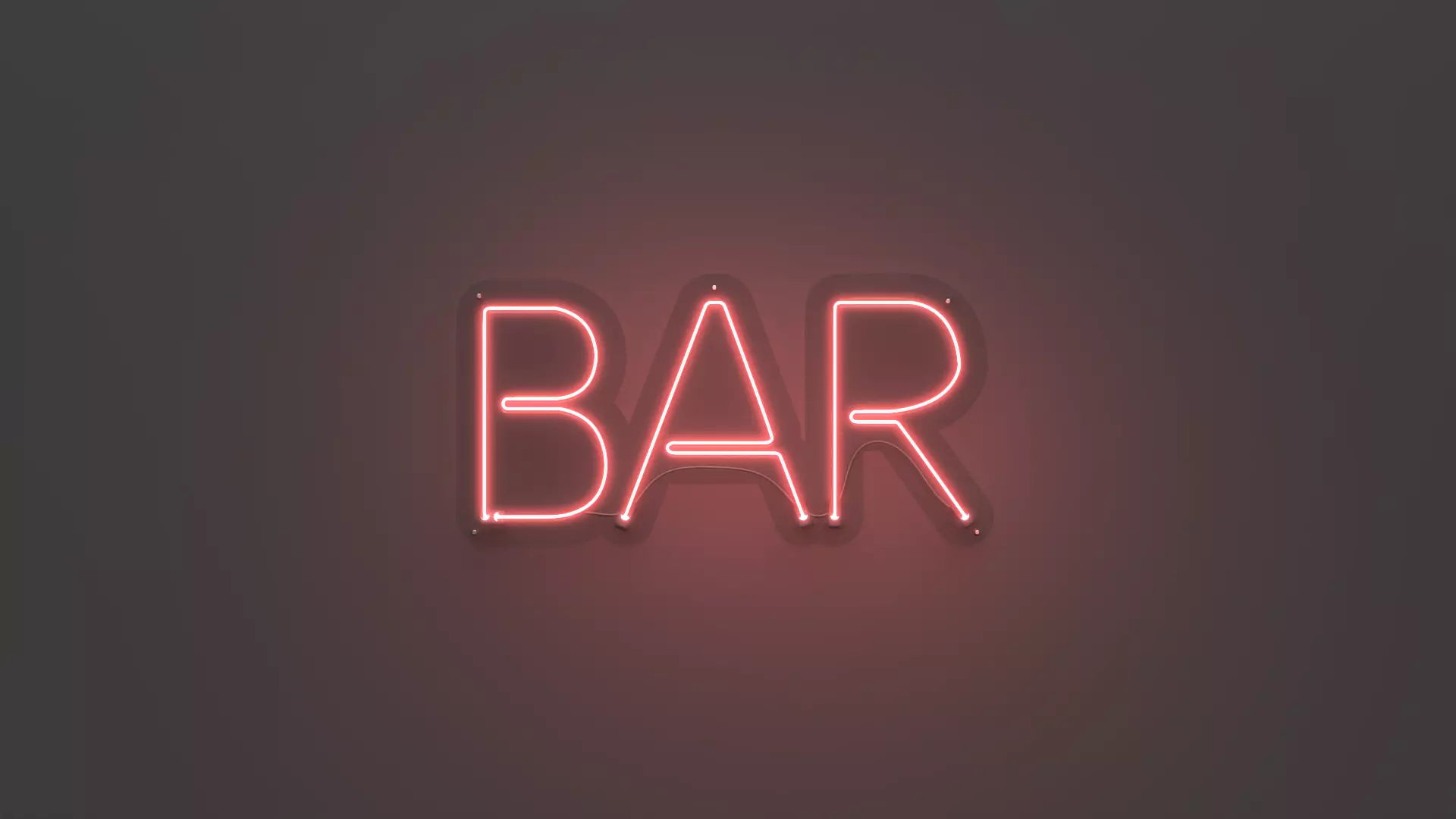 Bar - Neon Sign 3D model_0