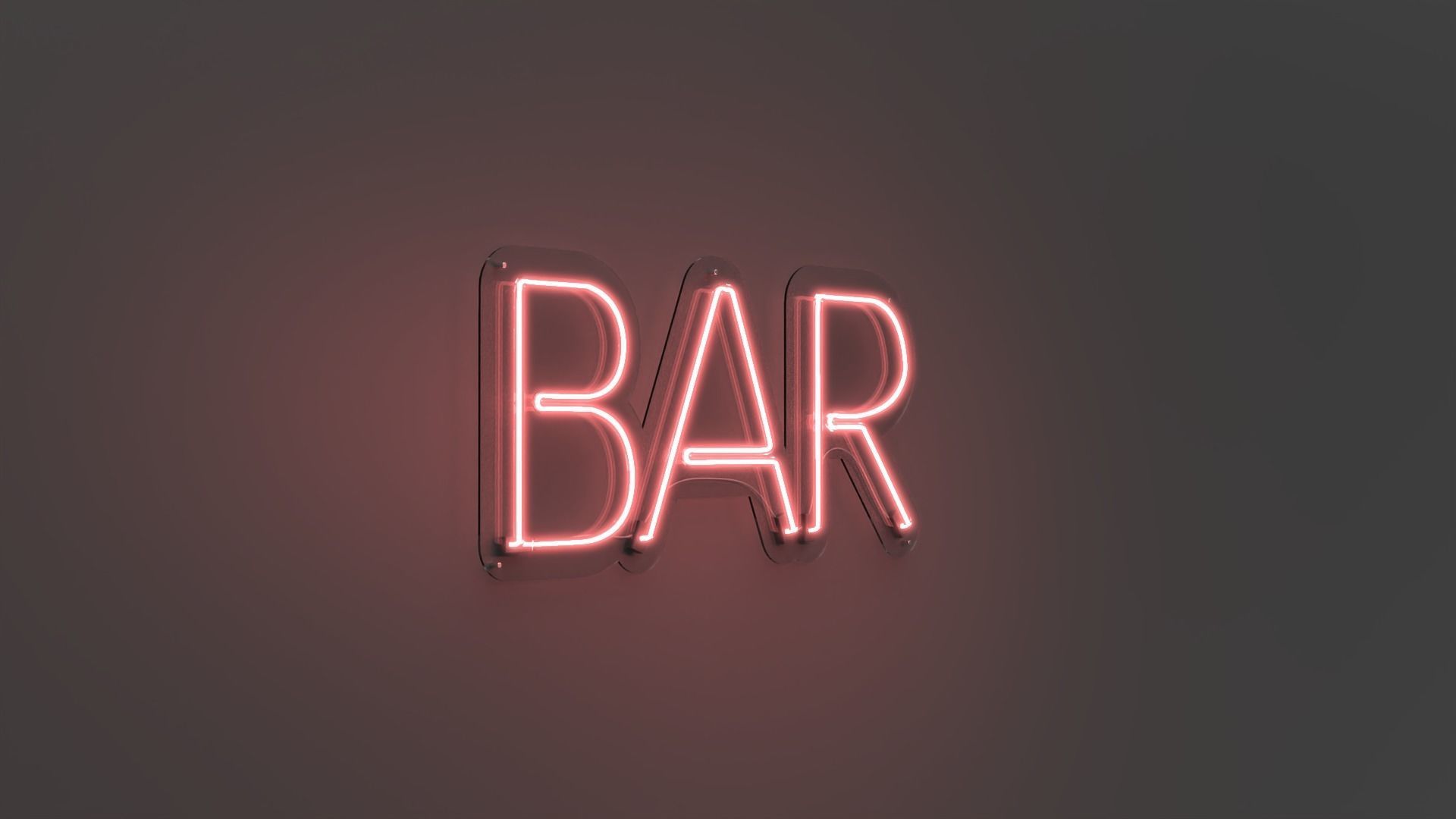 Bar - Neon Sign 3D model_5