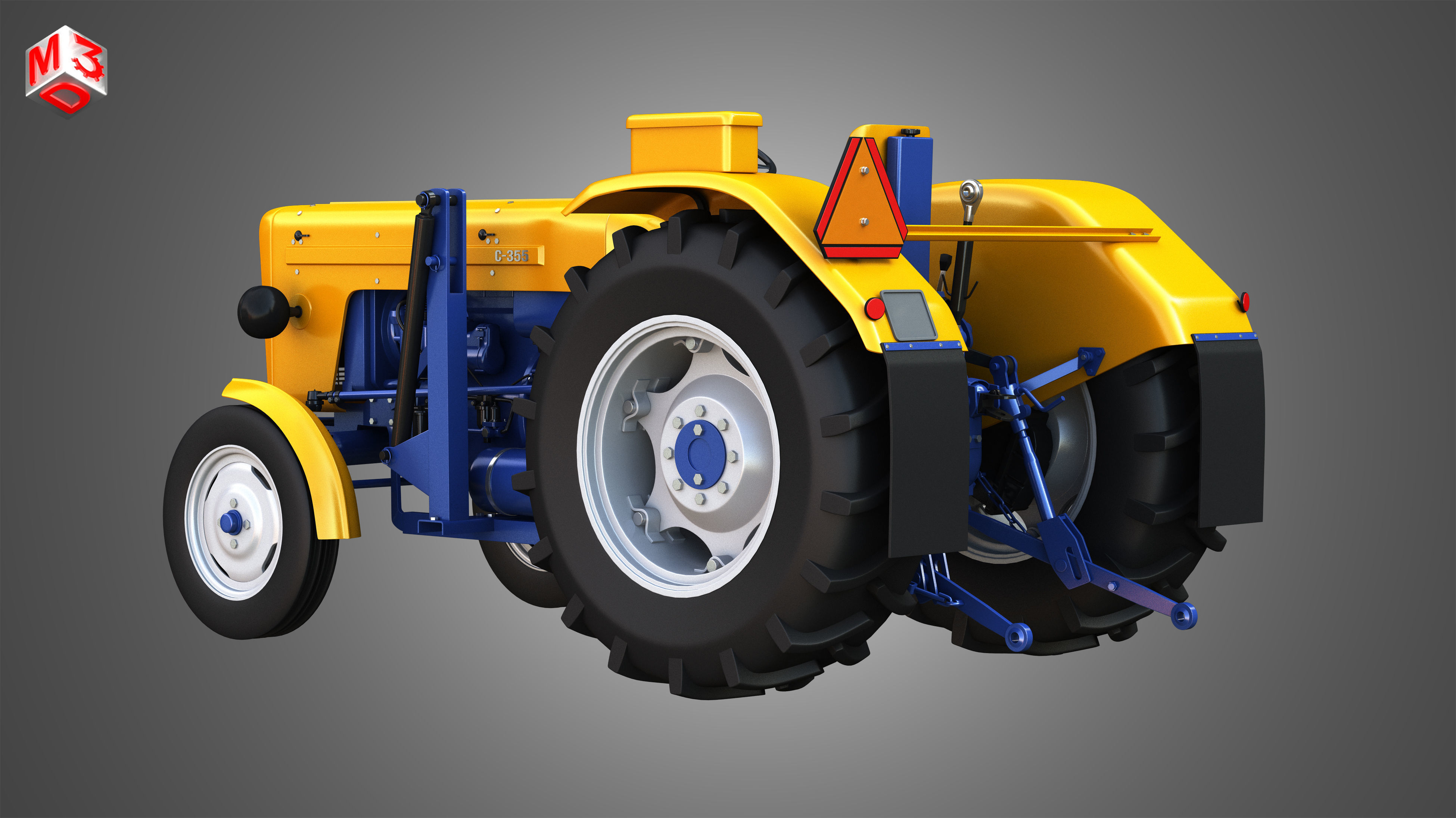 Ursus C-355 Tractor 3D model_4
