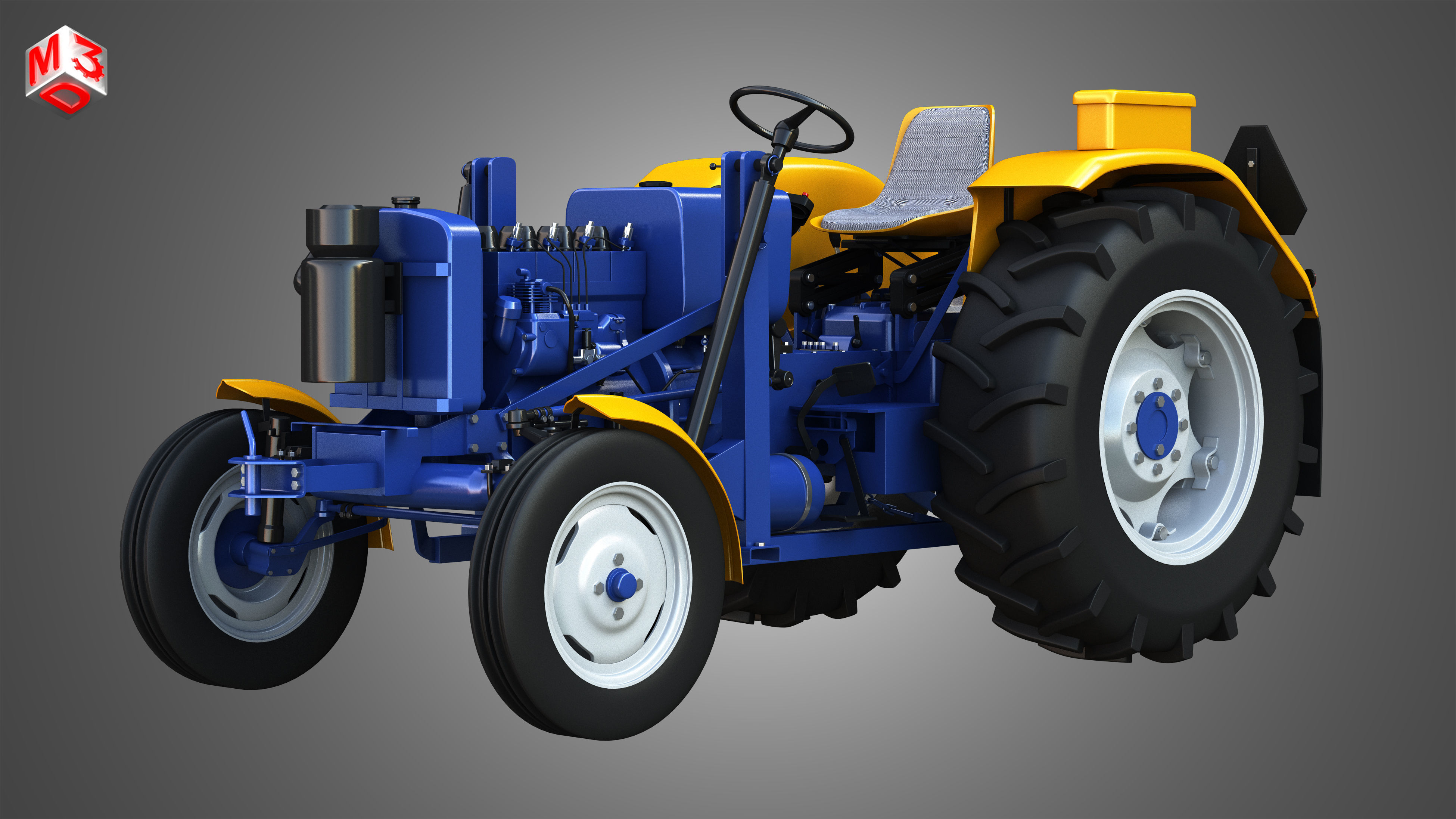 Ursus C-355 Tractor 3D model_5