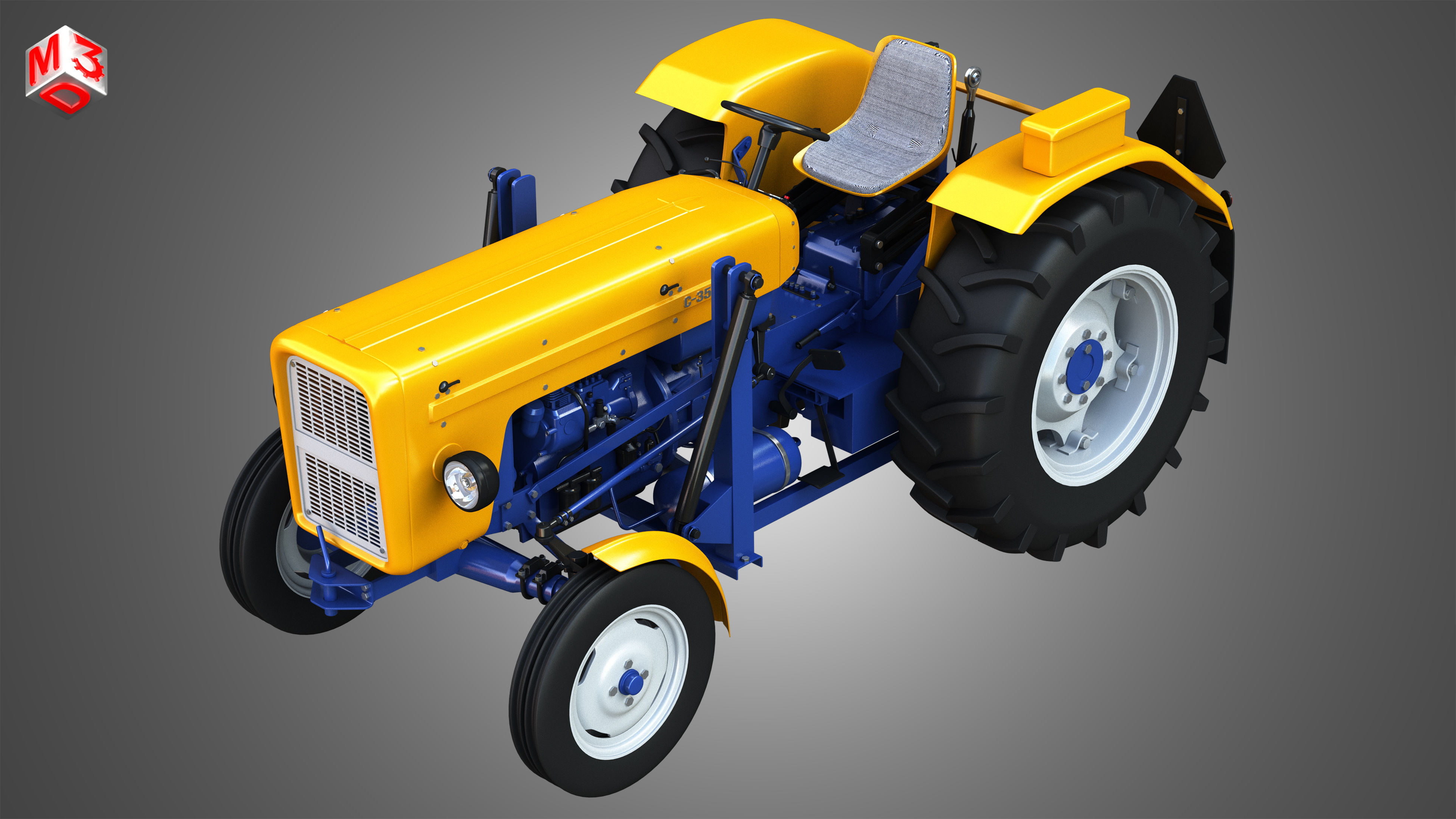 Ursus C-355 Tractor 3D model_9