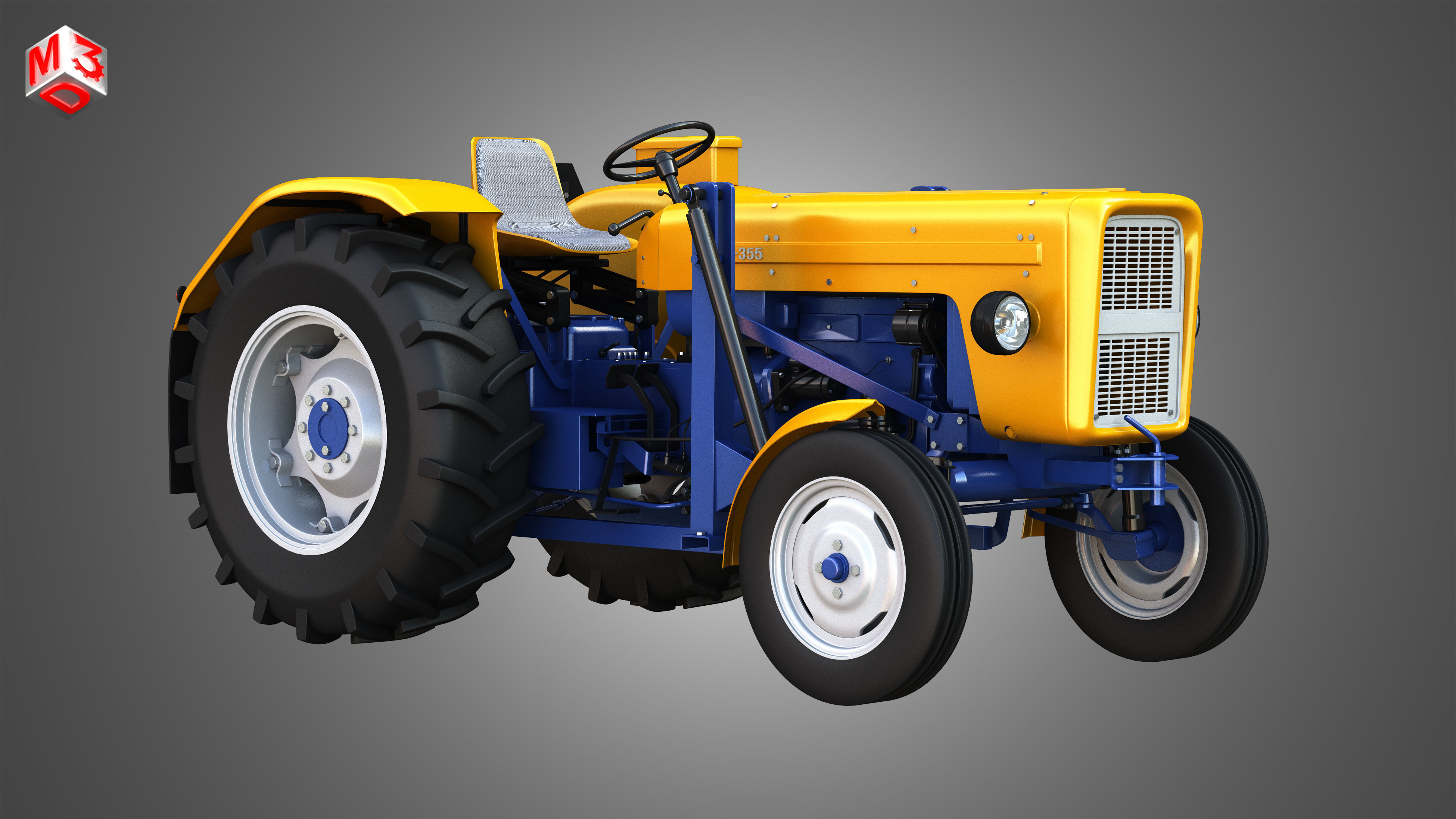 Ursus C-355 Tractor 3D model_3