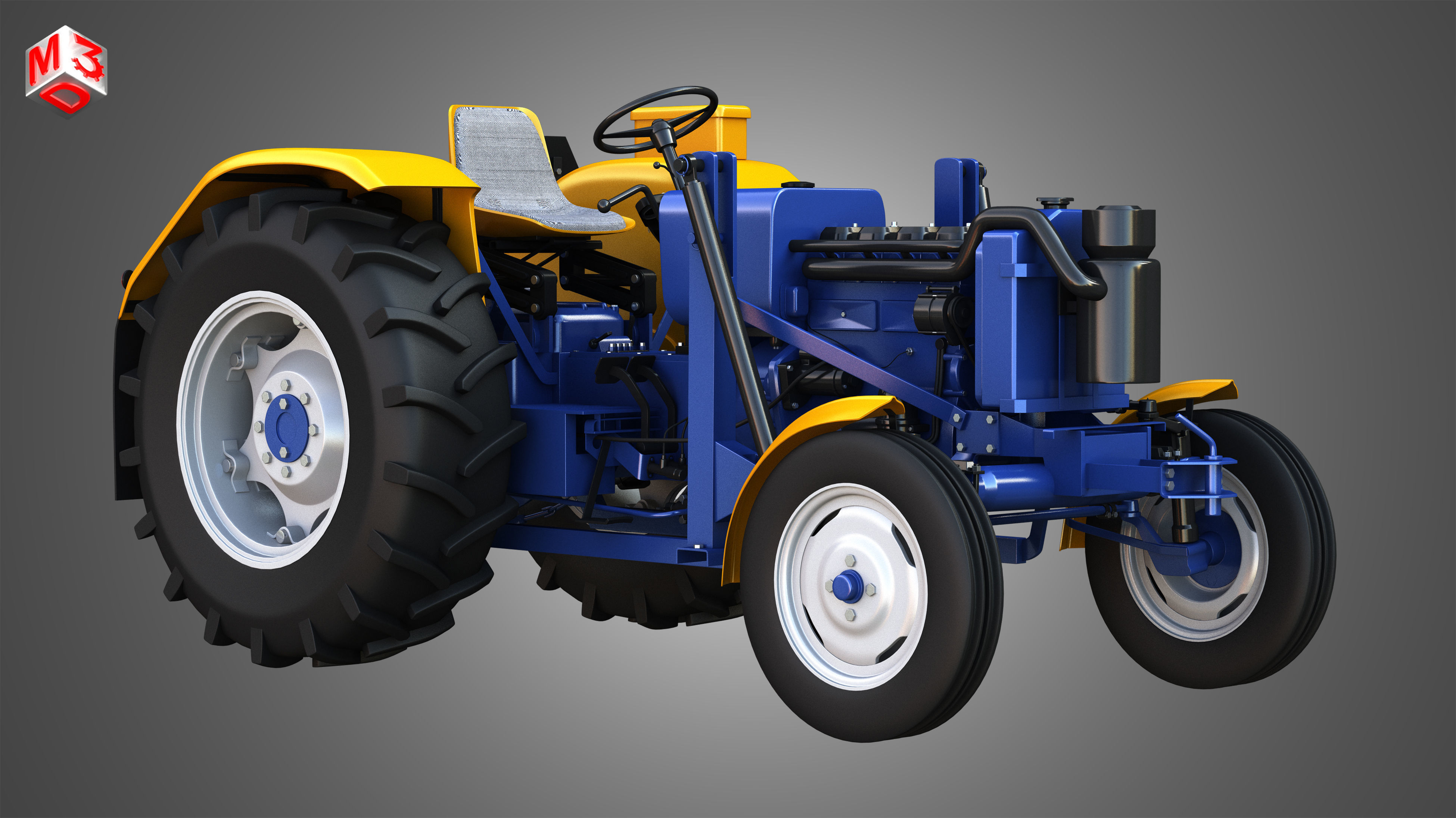 Ursus C-355 Tractor 3D model_6