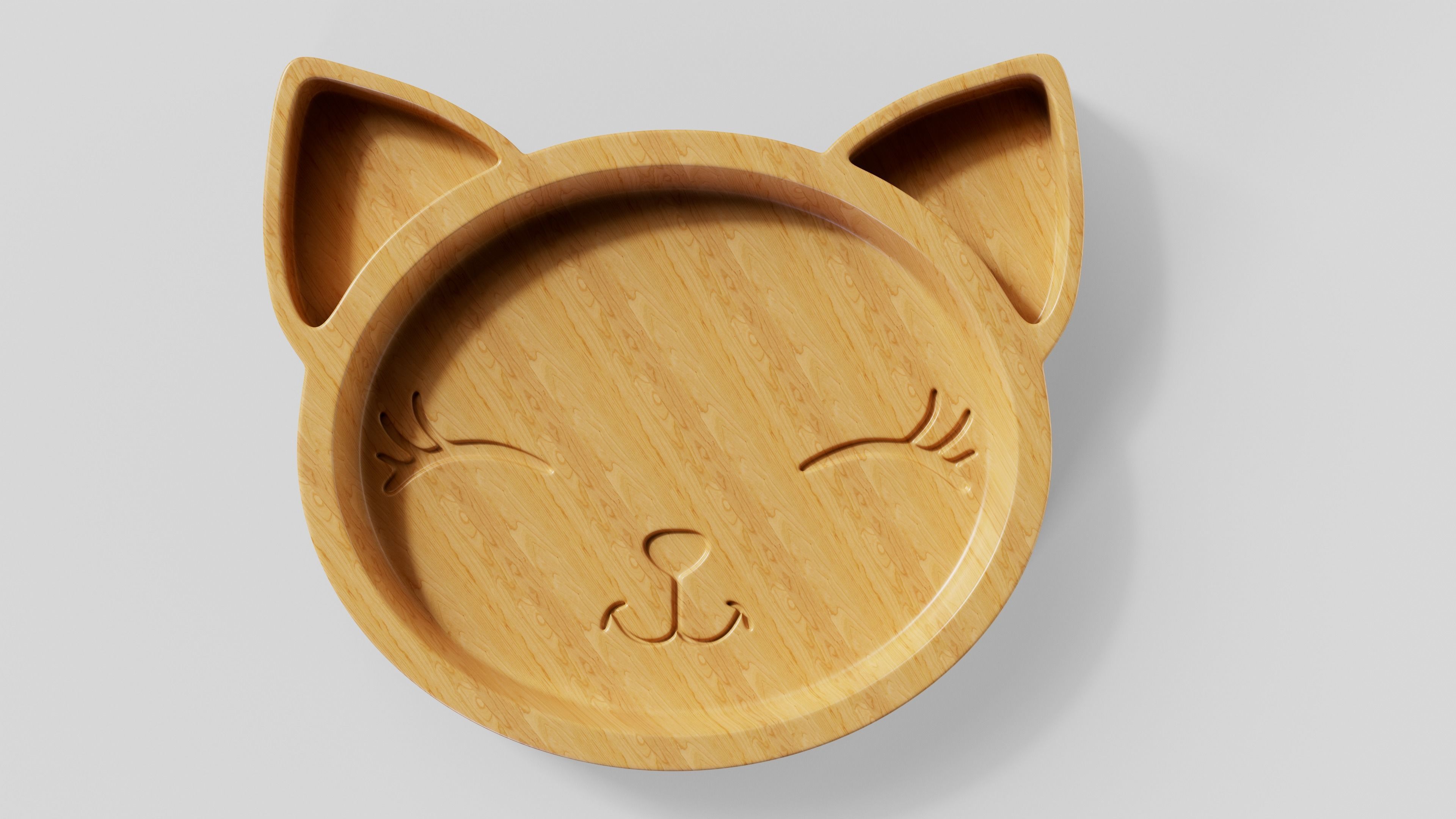 Cat Tray STL models for CNC and 3D printing 3D print model_1