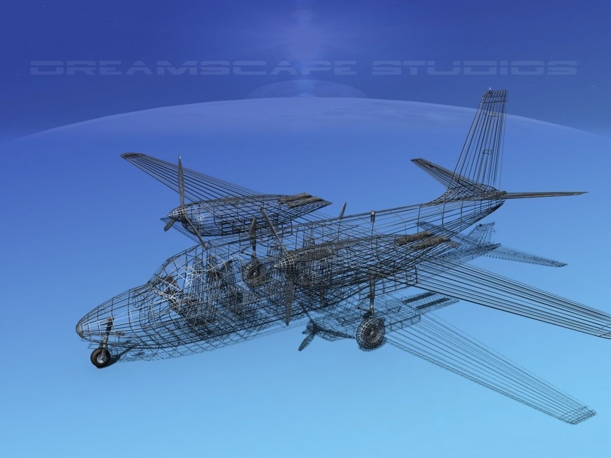 Rockwell Aero Commander 560 V04 3D model_14