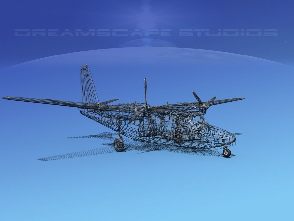 Rockwell Aero Commander 560 V04 3D model_11