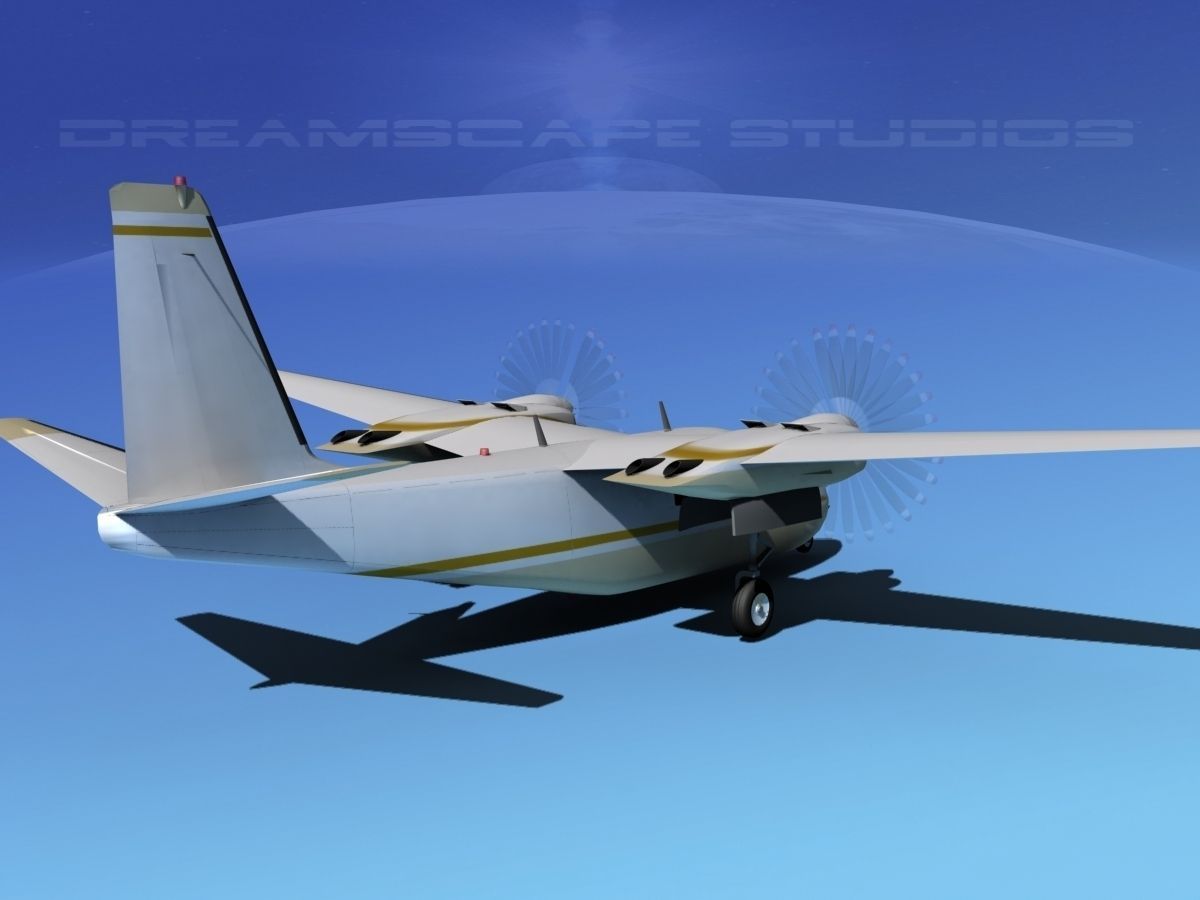 Rockwell Aero Commander 560 V05 3D model_4