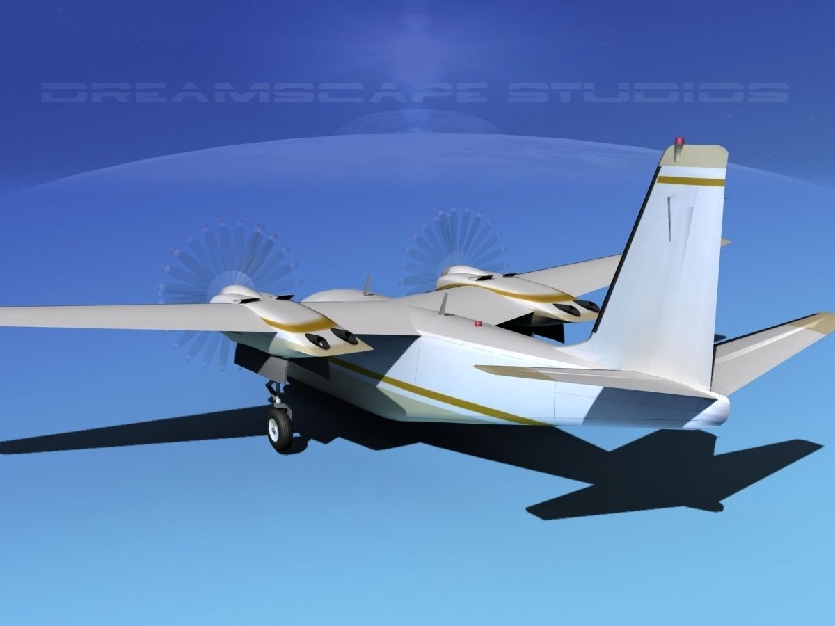 Rockwell Aero Commander 560 V05 3D model_6