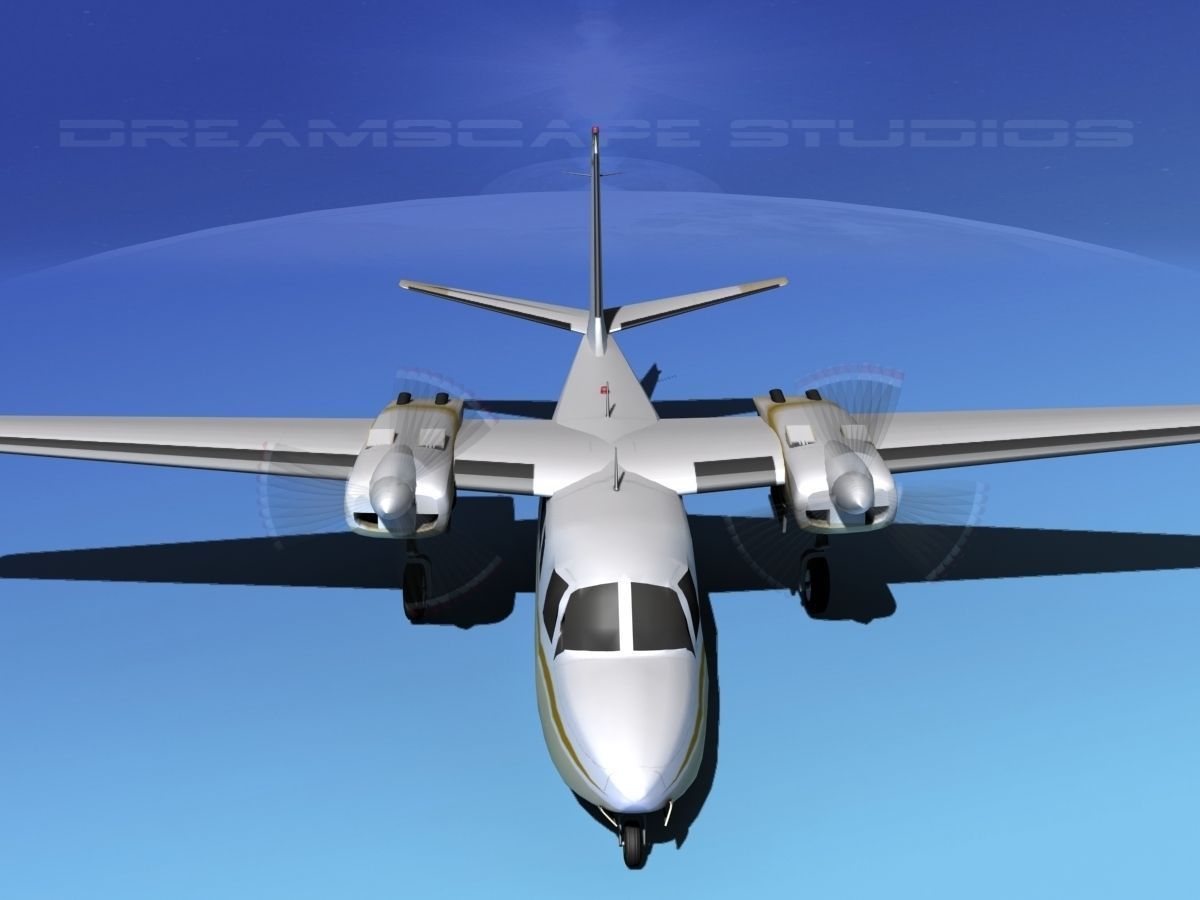 Rockwell Aero Commander 560 V05 3D model_10