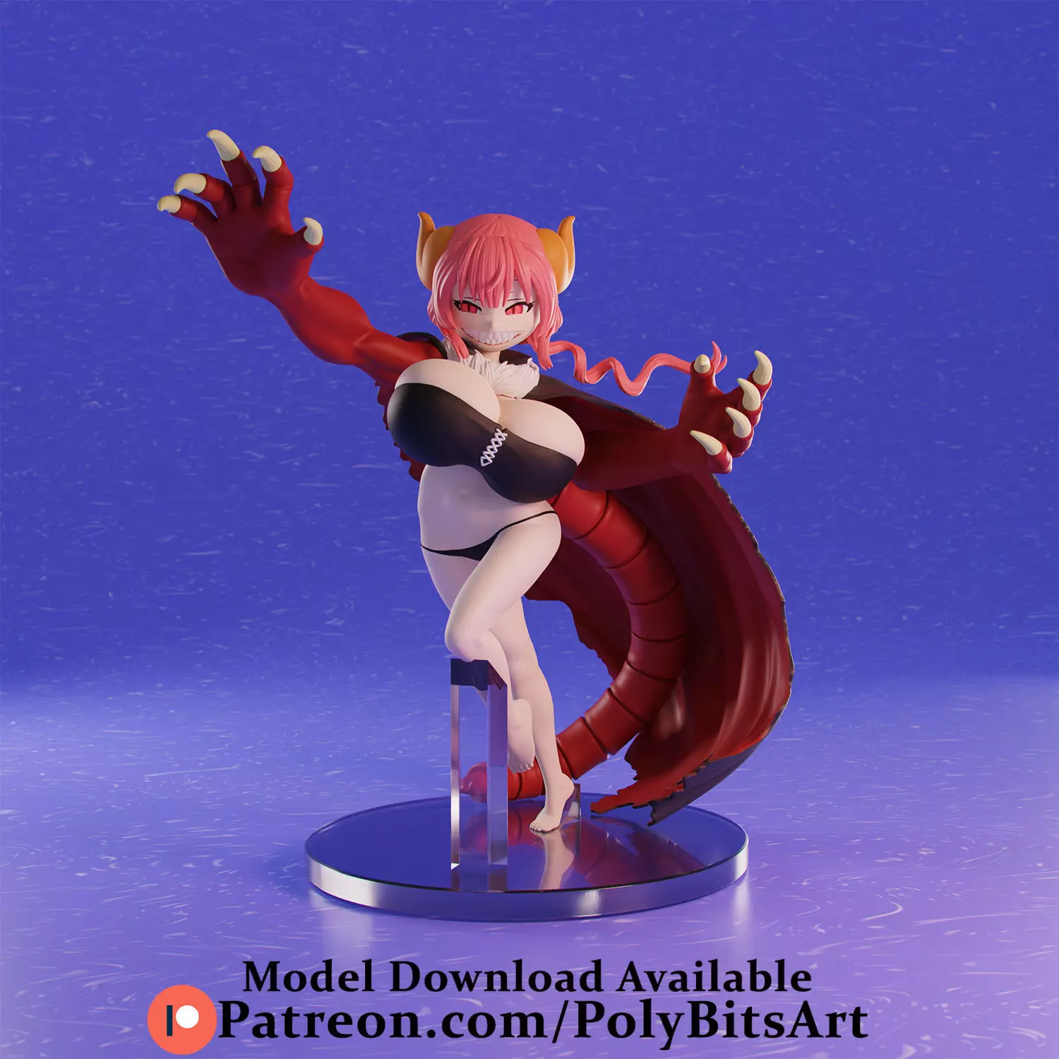 Kobayashi Dragon Maid Iruru 3D print model_0