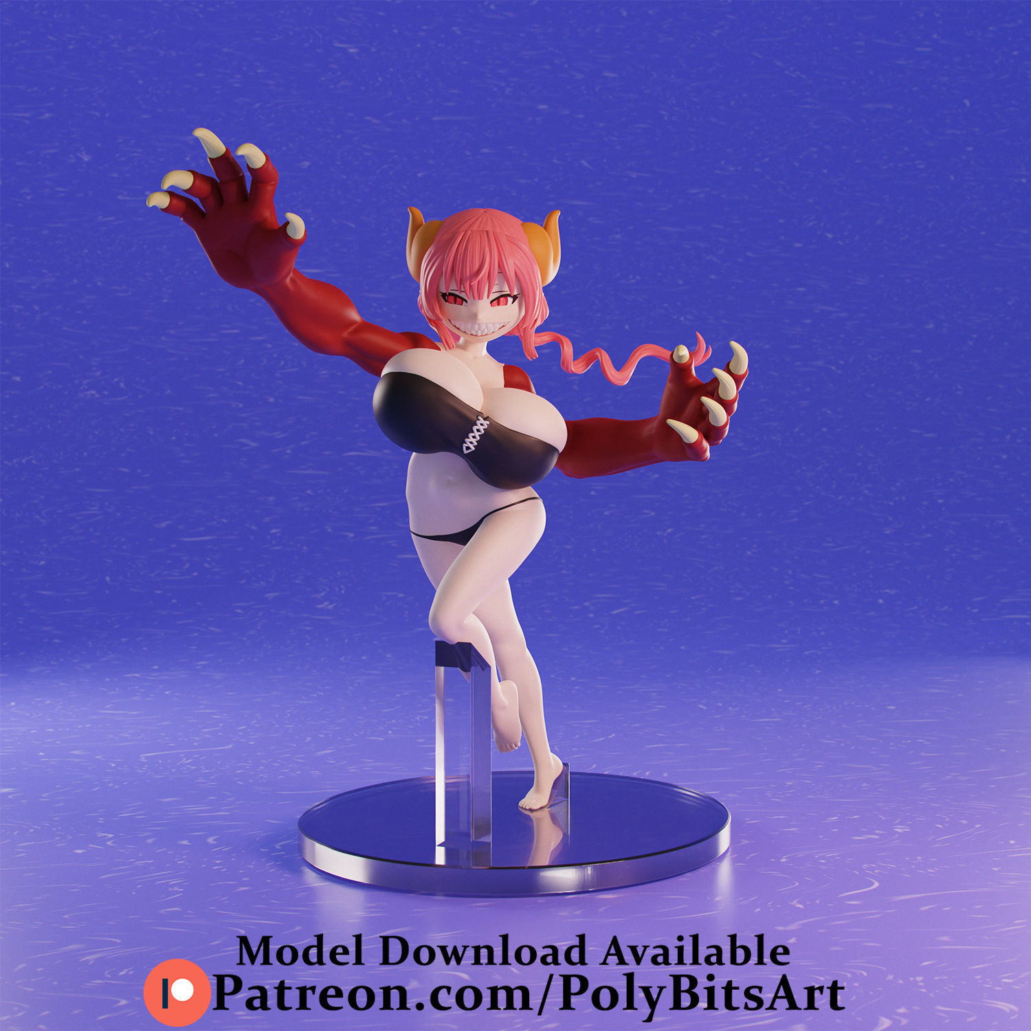 Kobayashi Dragon Maid Iruru 3D print model_6