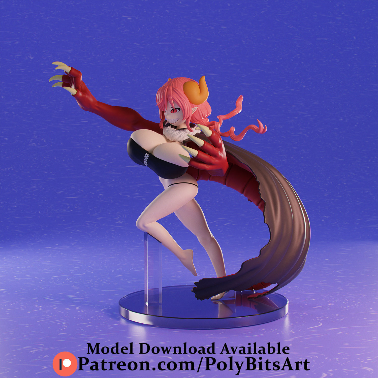 Kobayashi Dragon Maid Iruru 3D print model_2