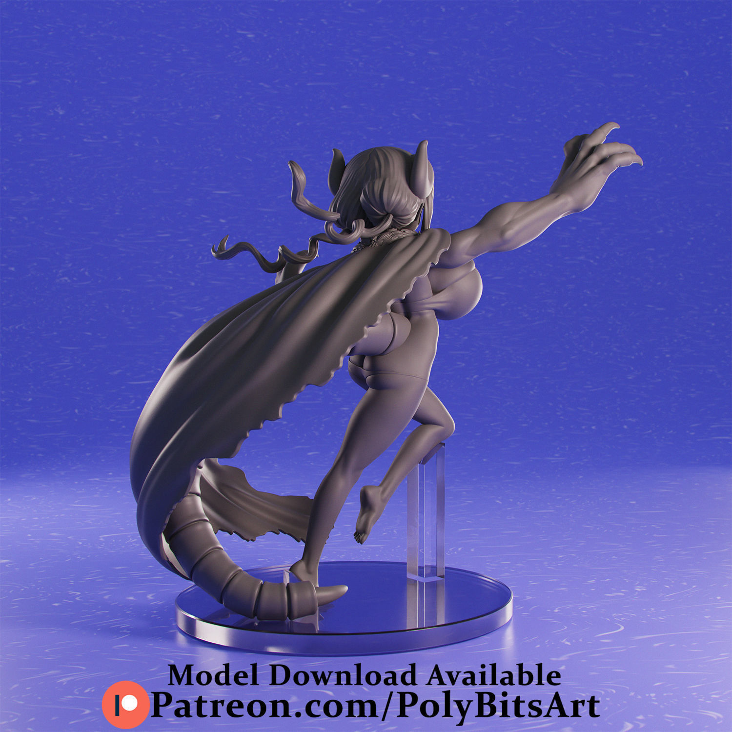 Kobayashi Dragon Maid Iruru 3D print model_5