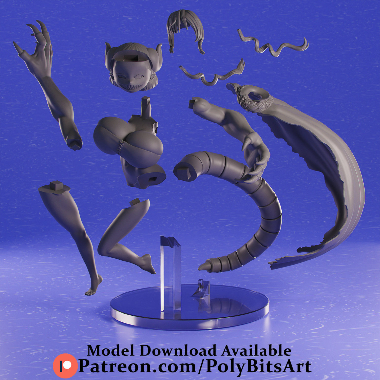 Kobayashi Dragon Maid Iruru 3D print model_11