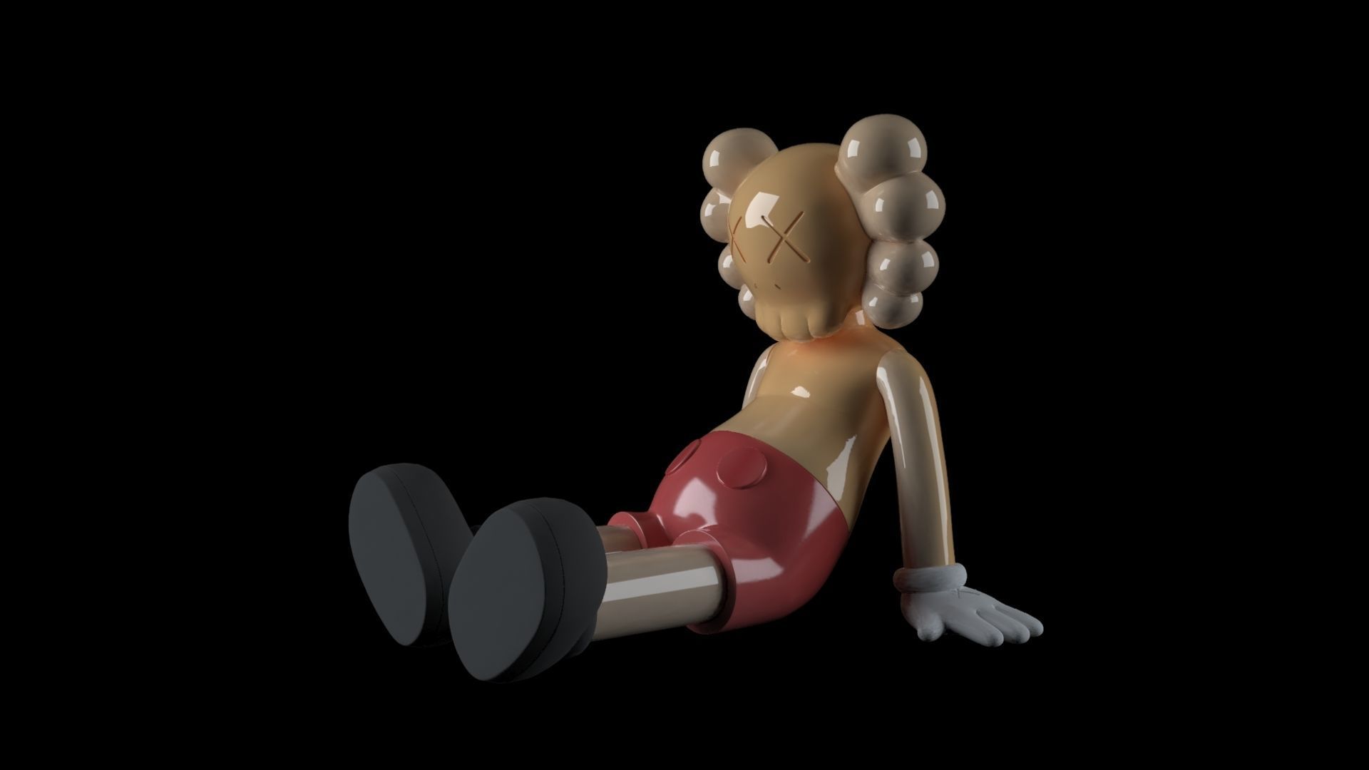 Kaws Fluid Sculpture 3D print model_5