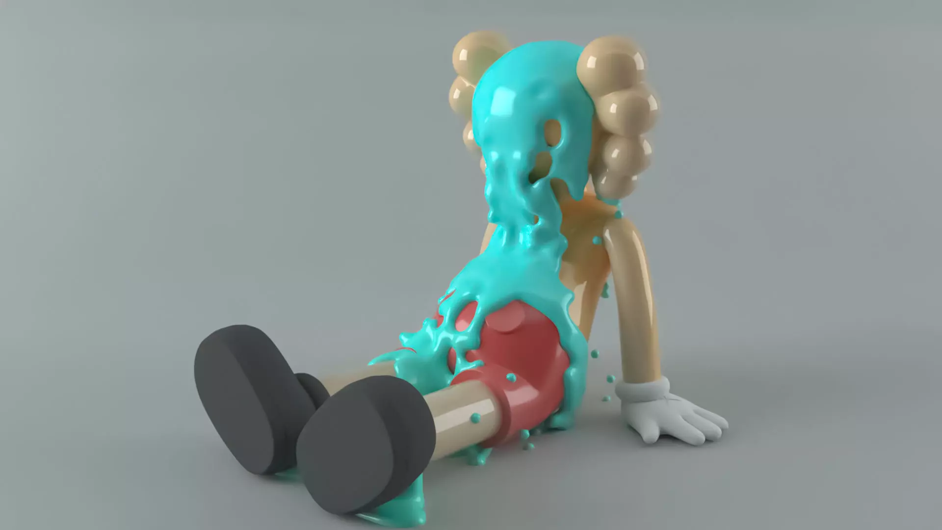 Kaws Fluid Sculpture 3D print model_0