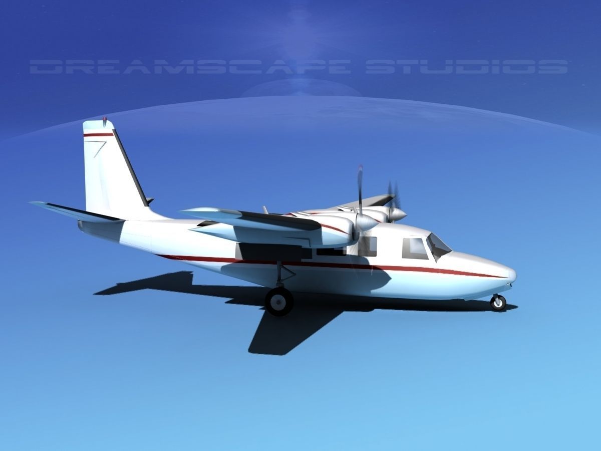 Rockwell Aero Commander 560 V07 3D model_2
