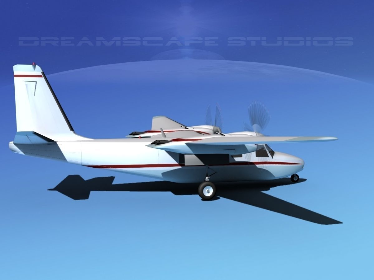 Rockwell Aero Commander 560 V07 3D model_3