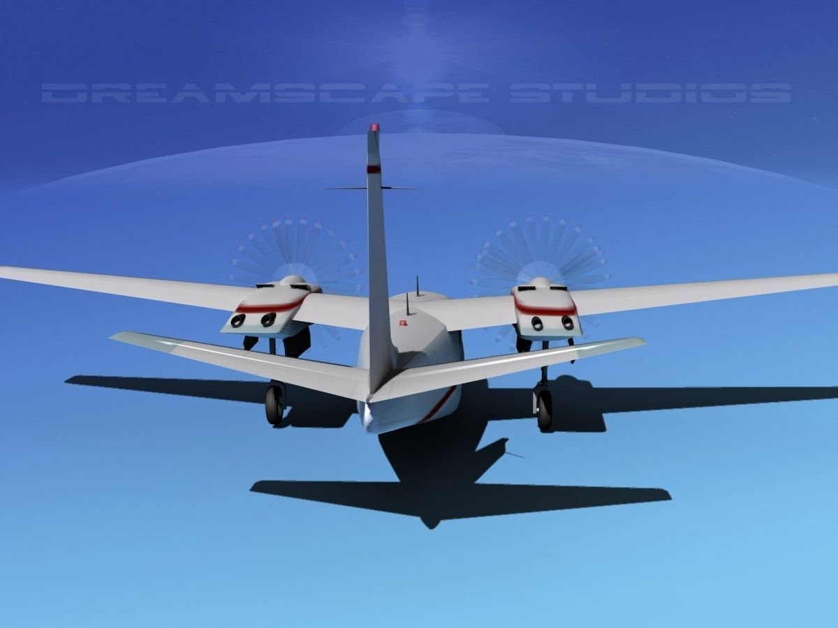 Rockwell Aero Commander 560 V07 3D model_5