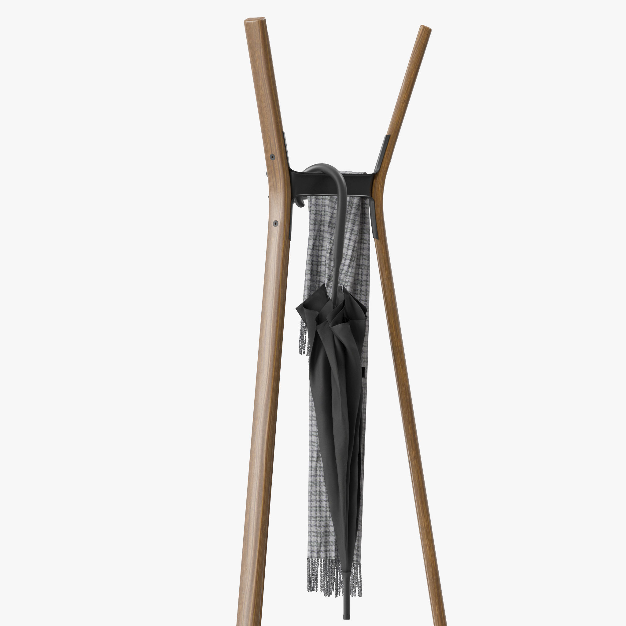 Steelwood Coat Stand 3D model_9