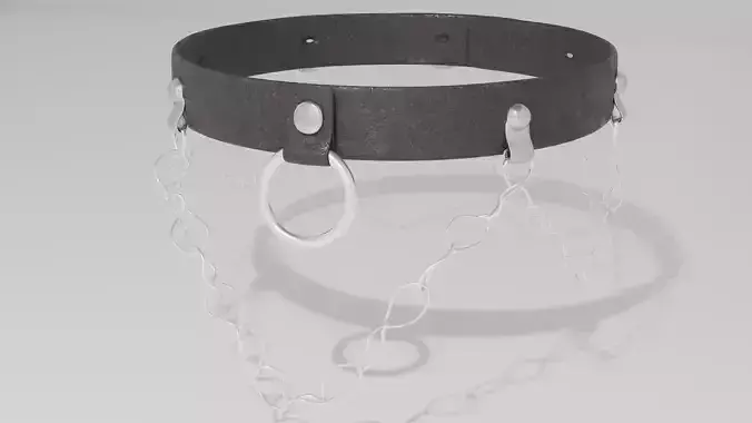 Chain Choker Low-poly 3D model