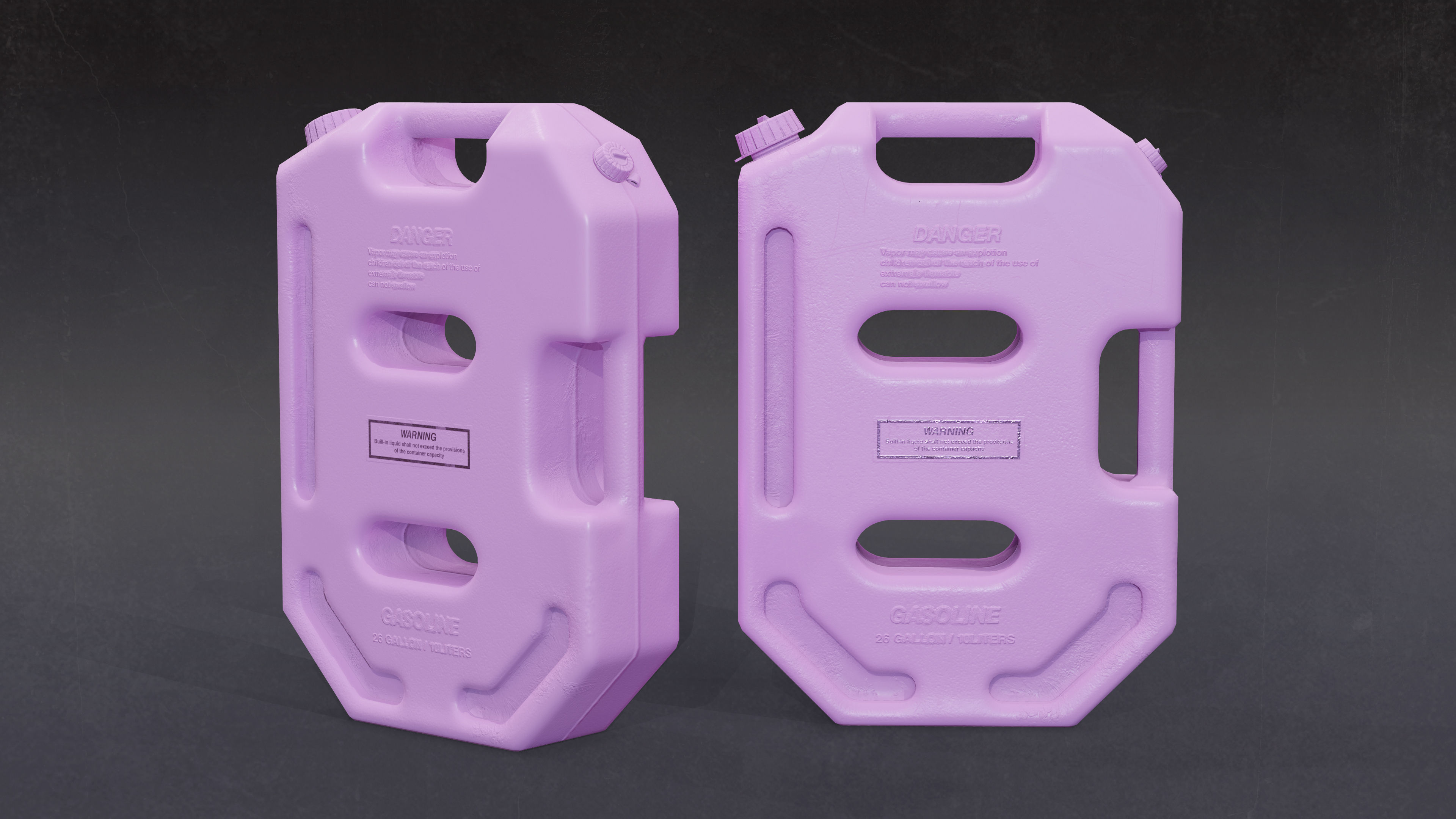Old Plastic Jerry Can 10L   Low-poly 3D model Low-poly 3D model_7