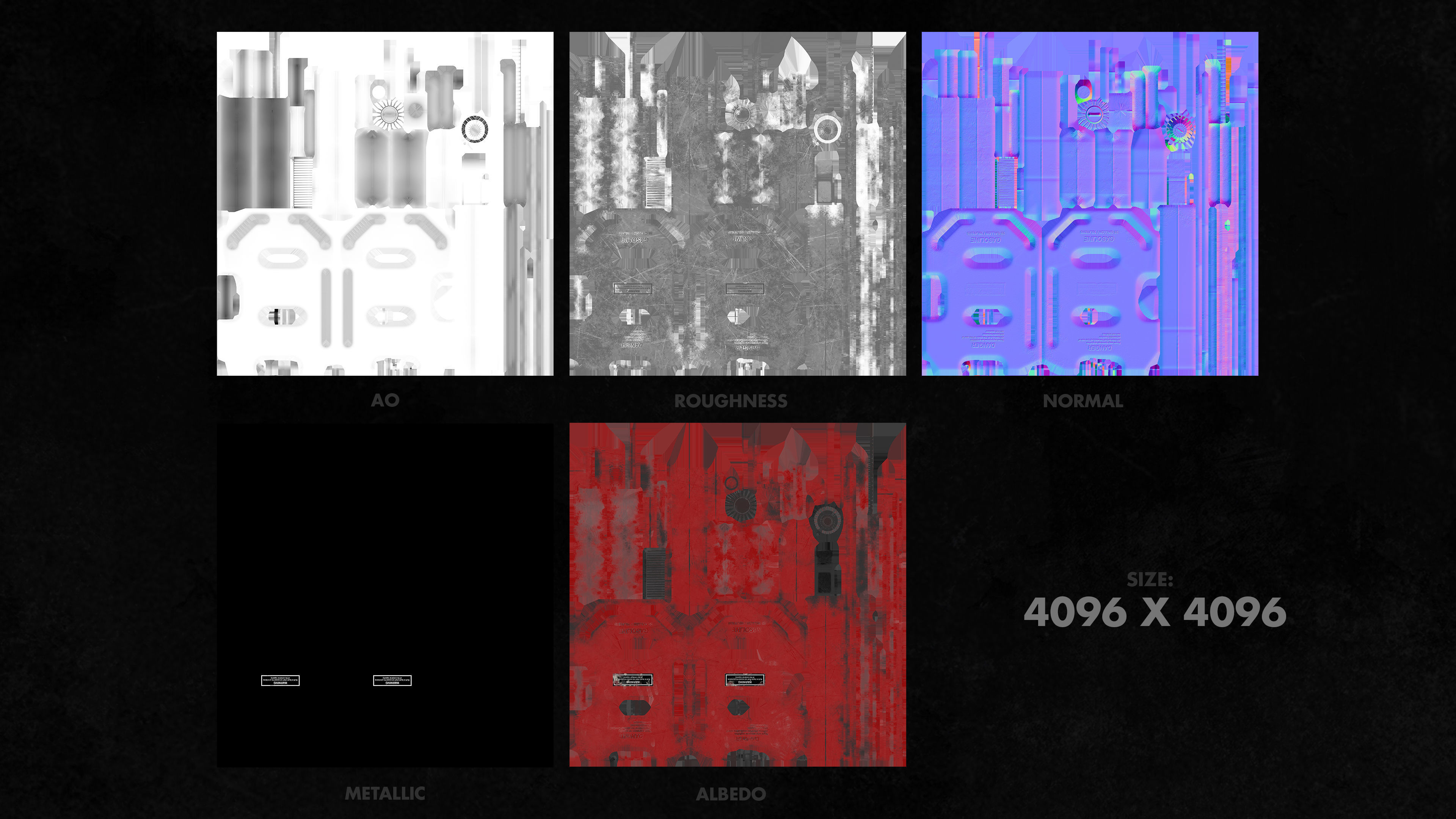 Old Plastic Jerry Can 10L   Low-poly 3D model Low-poly 3D model_9