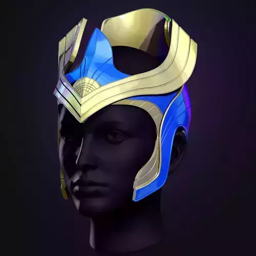 AJAK HELMET - SALMA HAYEK - ETERNALS MARVEL- SCALE FOR COSPLAY 3D print model