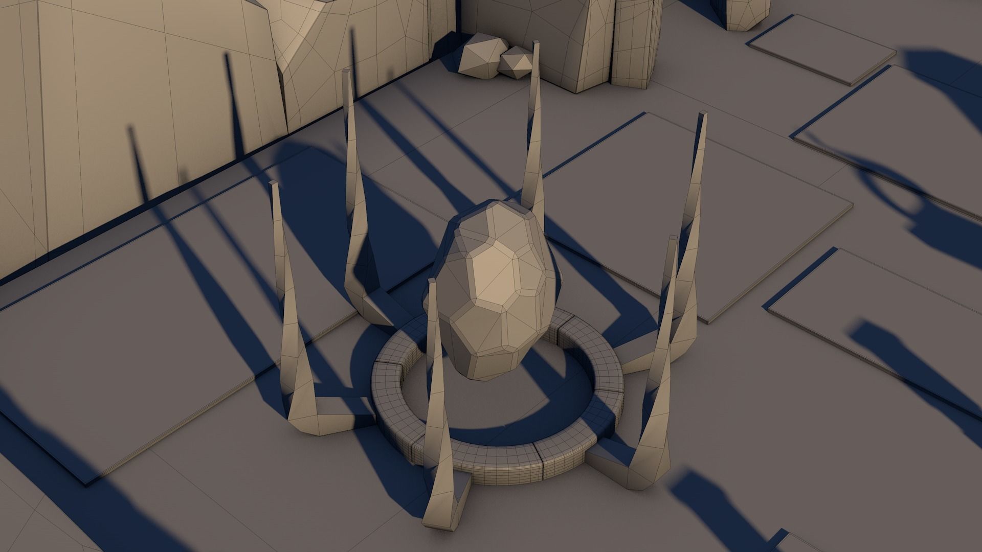 Island castle Free 3D model_10