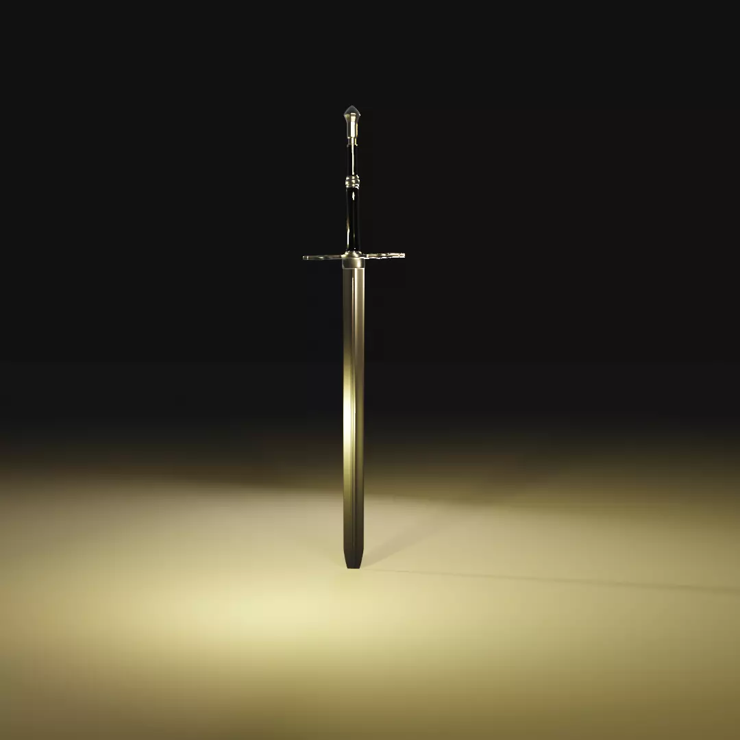 sword with light shining Free 3D print model