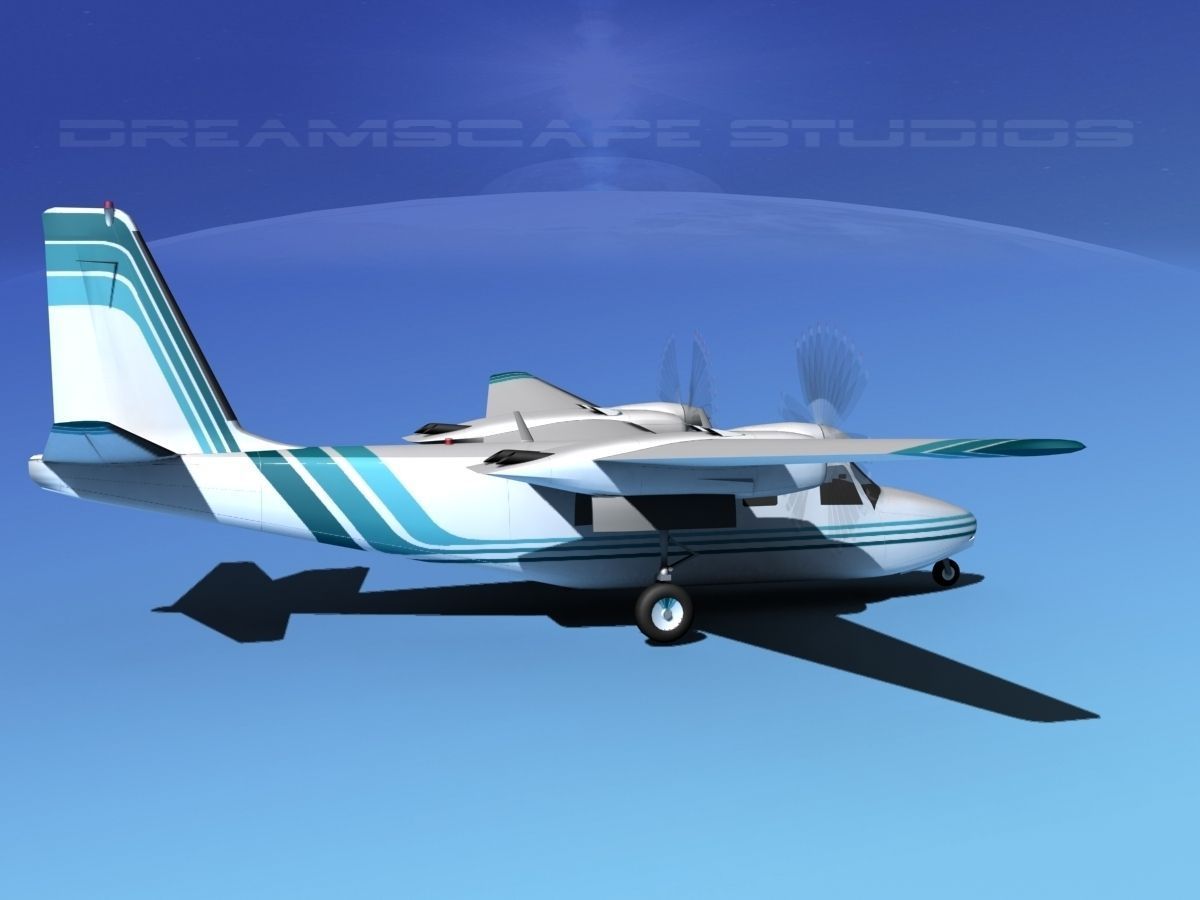 Rockwell Aero Commander 560 V11 3D model_3
