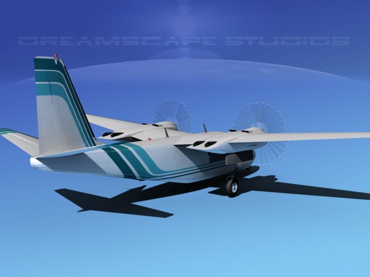 Rockwell Aero Commander 560 V11 3D model_4