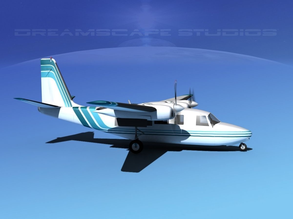 Rockwell Aero Commander 560 V11 3D model_2