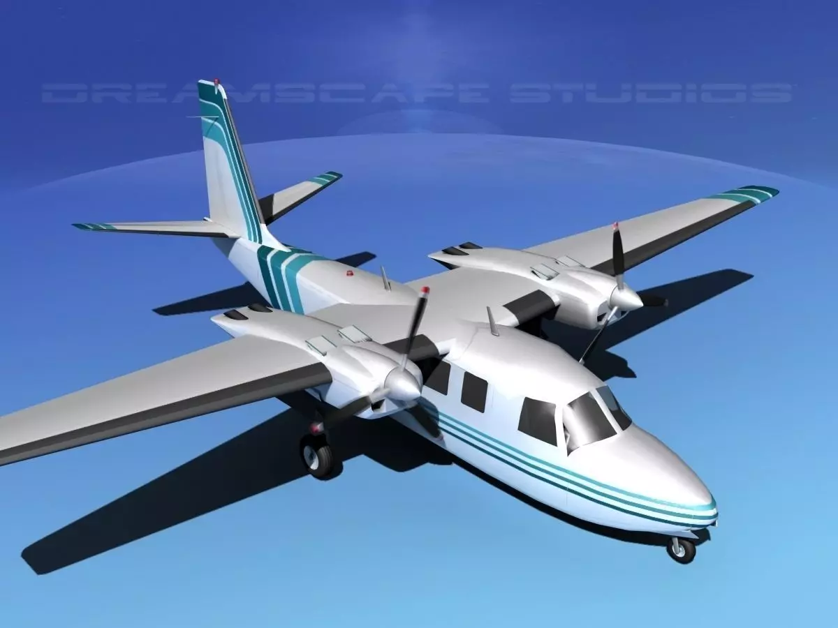 Rockwell Aero Commander 560 V11 3D model_0