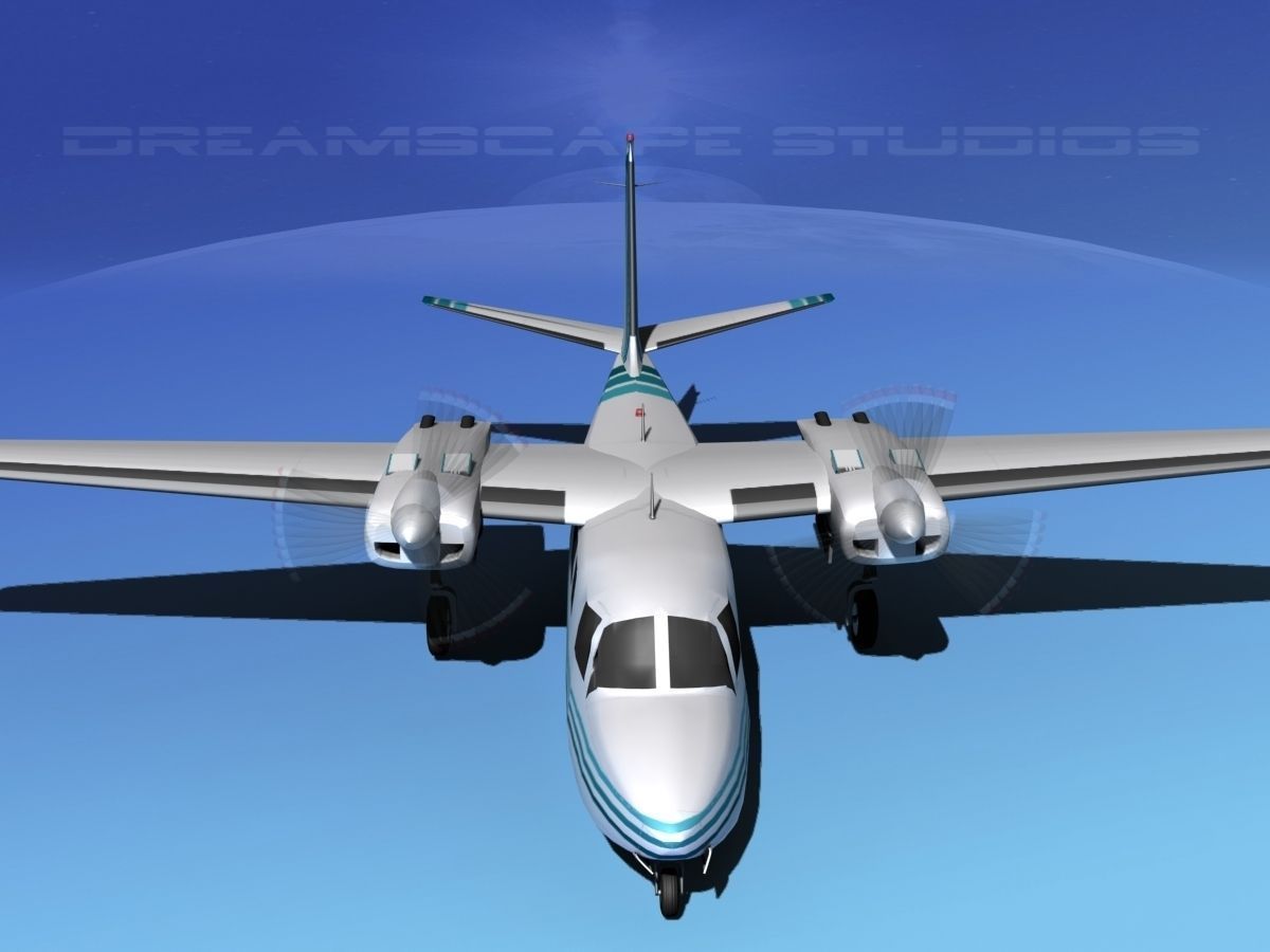 Rockwell Aero Commander 560 V11 3D model_10
