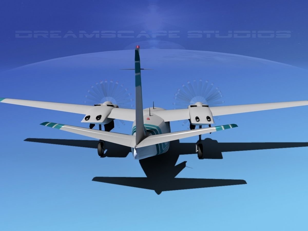Rockwell Aero Commander 560 V11 3D model_5