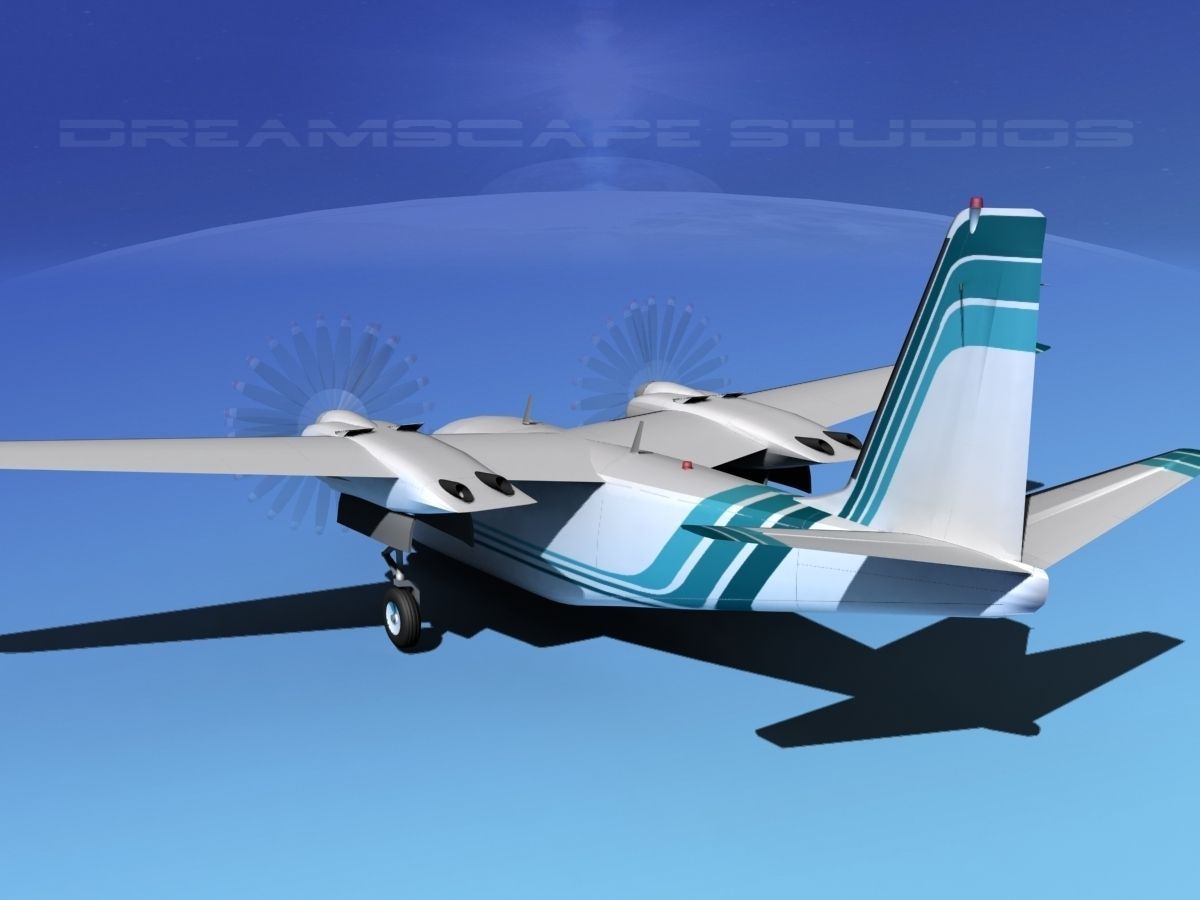 Rockwell Aero Commander 560 V11 3D model_6