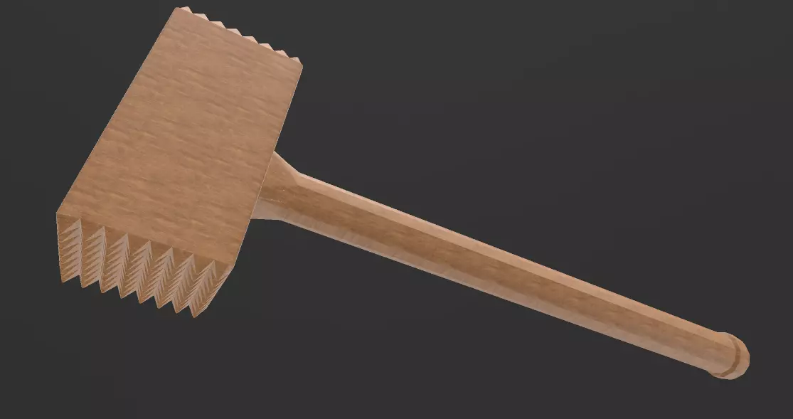 Steak tenderizer 3D print model_0