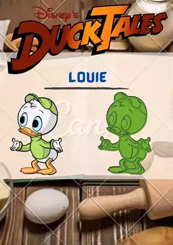 Wonderful Duck Tales Character Louie Cookie Cutter