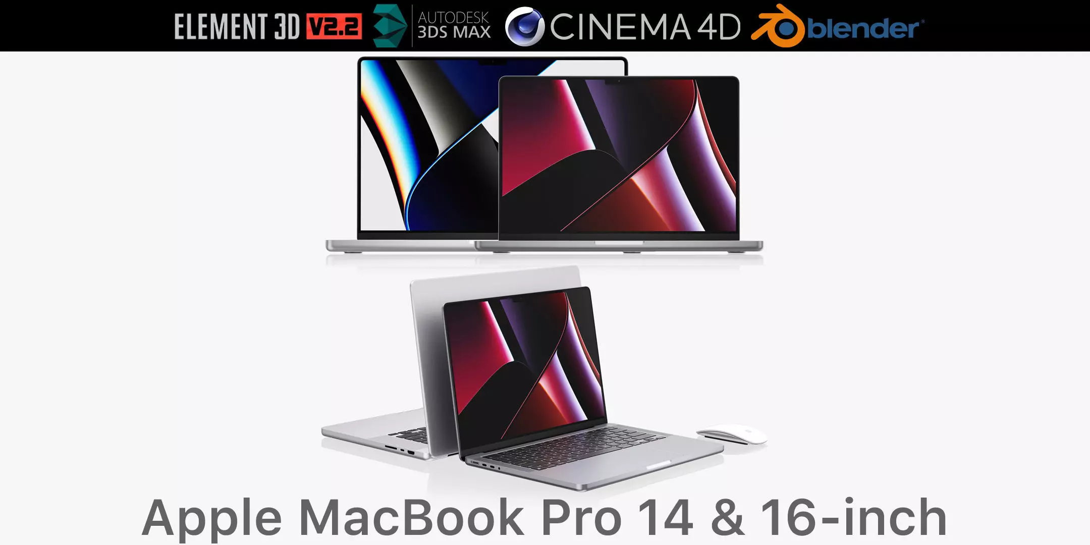Apple MacBook Pro 14-inch and 16-inch 2021 3D model