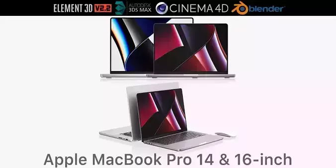 Apple MacBook Pro 14-inch and 16-inch 2021 3D model