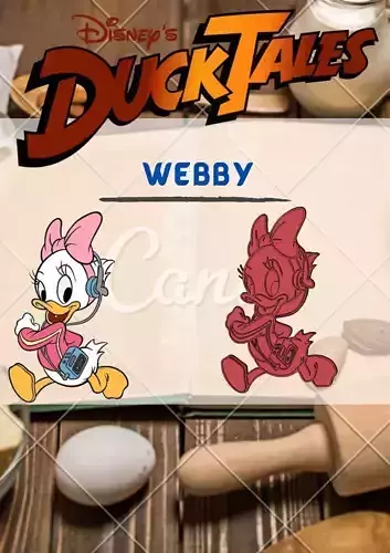 Wonderful Duck Tales Character Donald Webby Cookie Cutter Stamp