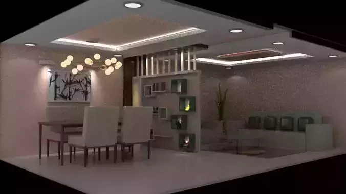 Dining hall and drawing room