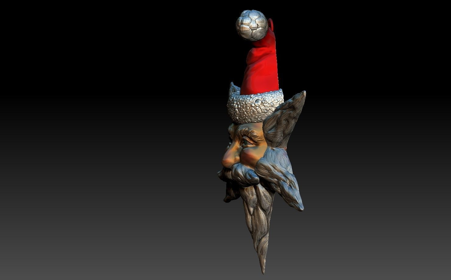 santa star  3D print model_10