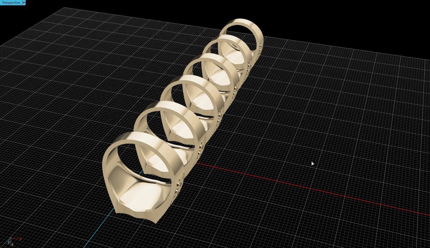 Ring snake 3D print model_9