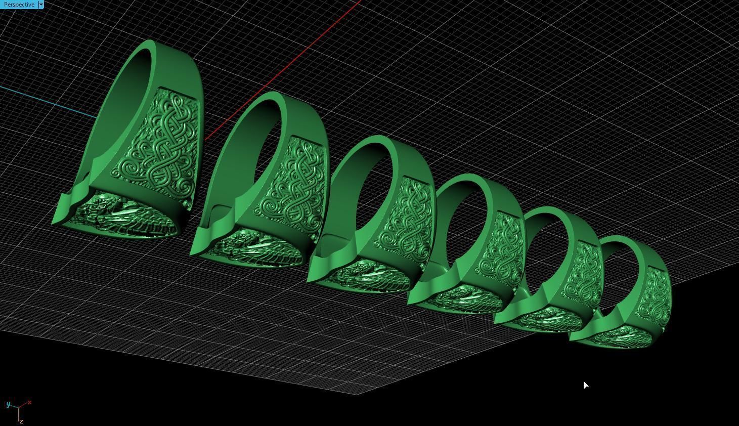 Ring snake 3D print model_12