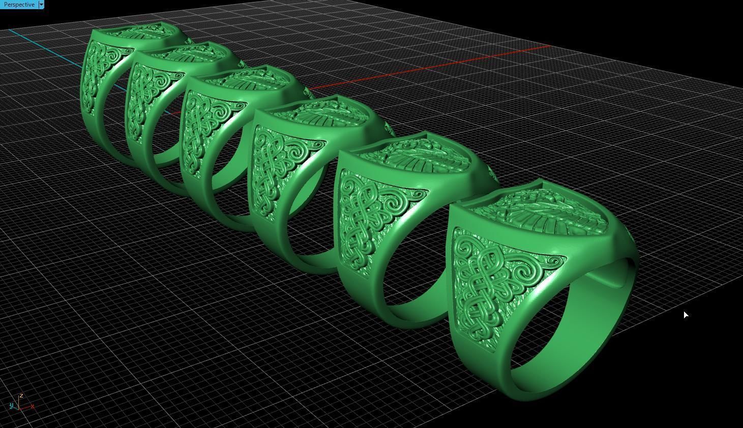 Ring snake 3D print model_13